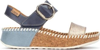 Pikolinos Blauwe damessandaal- zomercollectie - Dames - Sandalen - Veelkleurig - 42 EU - Leer - Schoenen