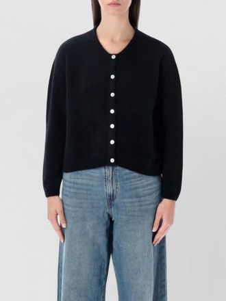 American Vintage cropped cardigan round neck italian yarn