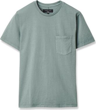 Rag & Bone Classic Fit Garment Dye Pocket T-Shirt in Bluegrey at Nordstrom, Size Xx-Large