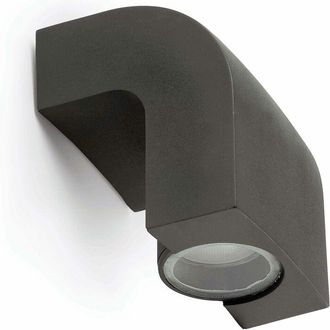 Faro Barcelona Faro Barcelona - Faro Klamp - 1 Light Outdoor Wall Light Dark Grey IP44, GU10