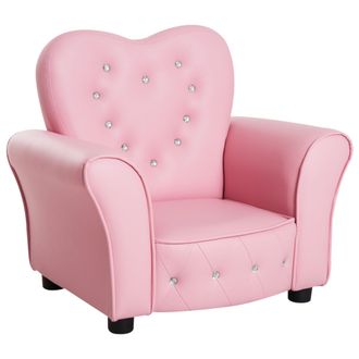 HOMCOM Kids Mini Sofa Children Armchair Seating Chair Girl Princess Sponge | TJ Hughes Grey