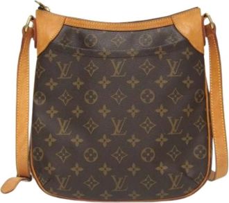Louis Vuitton Tweedehands Canvas Louis Vuitton tassen - Dames - Vintage Schoudertas - Bruin - ONE Size - Vintage