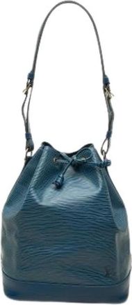 Louis Vuitton Pre-owned Noe Bucket Bag - Dames - Vintage Tas - Blauw - ONE Size - Leer - Vintage