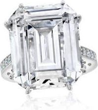 Suzy Levian Gala Firework Cubic Zirconia Engagement Ring in White at Nordstrom Rack, Size 6