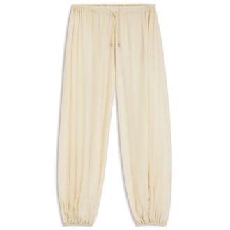BOSS Wide-leg-fit pants blended with modal