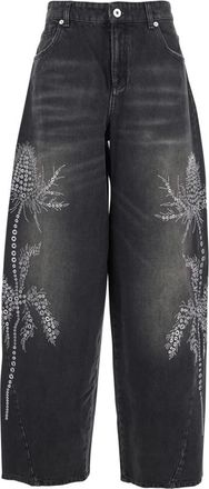 Blumarine Dames, Jeans, Zwart, Maat: XS Katoen
