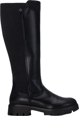 Refresh Hoge laars met elastische inzet - Dames - Schoenen - Zwart - Maat: 41 EU