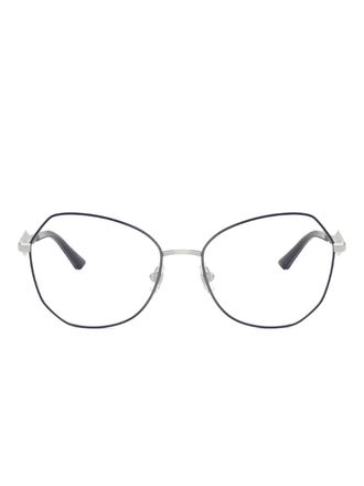 Jimmy Choo Eyewear Occhiali con lenti trasparenti - Blu