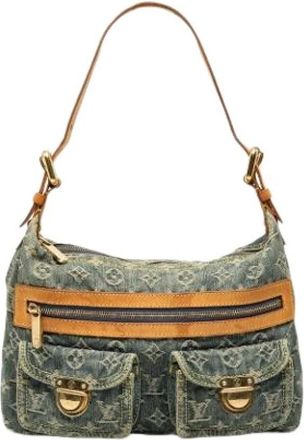 Louis Vuitton Vintage, unisex, Blauw, ONE Size, Leer, Pre-owned Baggy