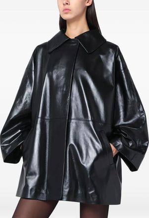 Castell leather jacket - women - Leather - 44 - Black