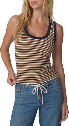 Joe's The Stripe Rib Tank in Honey/navy Stripe at Nordstrom, Size X-Large