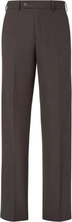 Fendi Broeken, Heren, Bruin, M, Wol, Cigarette Broeken