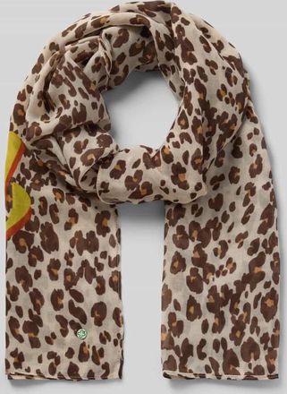 Codello Schal mit Allover-Animal-Print in Beige, Gr&ouml;&szlig;e 1