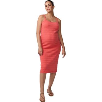 Ingrid & Isabel Textured Body Con Sweater Dress in Coral at Nordstrom, Size X-Large