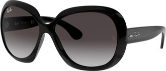 Ray-Ban RB4098 Sunglasses Bundle: RB 4098 JACKIE OHH II 601/8G Jackie Ohh Ii Black Light Grey and Universal Anti-slip Silicone Leash