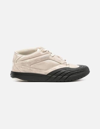 Givenchy Mens Mid Top Skate Sneakers White/Beige - Size: 10