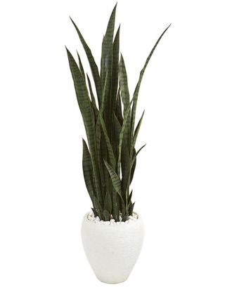 Nearly Natural 51In Sansevieria Artificial Plant In Planter