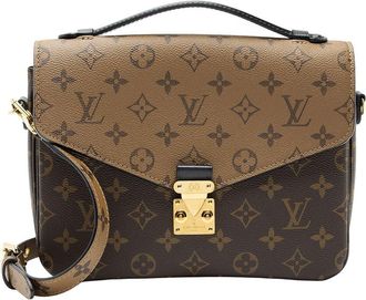 Louis Vuitton Brown Reverse Monogram Pochette Metis (Authentic Pre-Loved)