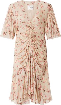 Isabel Marant Abito midi Vivienne a fiori - Toni neutri