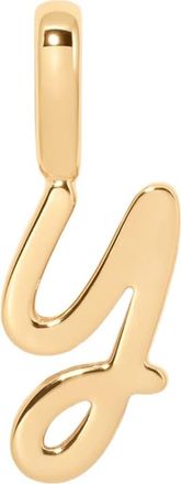 Made by Mary Script Initial Charm Gold Vermeil in Gold Vermeil Initial Y at Nordstrom
