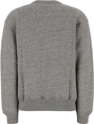 Polo Ralph Lauren Womens Grey Cotton Blend Sweatshirt Darkvintageheather Exterior: Polyester Felpe Sweater