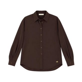 Yes-Zee Camicia Over - - Blouses & Shirts - Donna - Marrone - XS