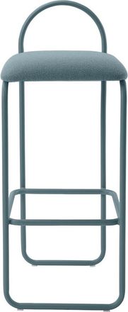 AYTM Design Barhocker Angui, Dusty Blue Bouclé, Sitzhöhe 75.5 cm