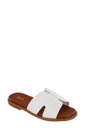 Mia Slide Sandal in White Wove at Nordstrom Rack, Size 9.5