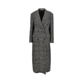 Tagliatore Prince of Wales long coat Woman 40