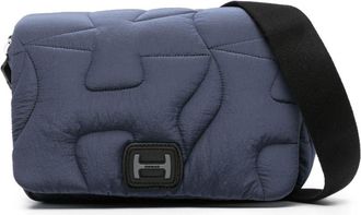 Hogan quilted crossbody bag - women - Nylon - OS - Blue