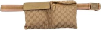 Gucci Pre-owned Belt Bags, female, Beige, Size: ONE SIZE Pre-owned GG Canvas Fanny pack