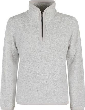 K-Way Warm wollen fleece jack - Heren - Longsleeves - Grijs - M - Wol - Tops