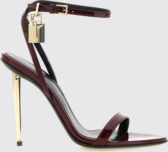 Tom Ford Sandali Padlock in pelle verniciata con tacco a spillo e lucchetto