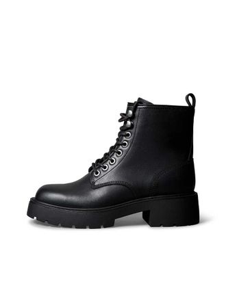 Calvin Klein Stivali stringati neri con suola spessa-Nero