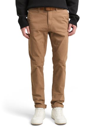Tom Tailor Denim Chinohose TOM TAILOR DENIM, Herren, Gr. 30, L&auml;nge 34, braun (camelfarben), Obermaterial: 97% Baumwolle, 3% Elasthan, schmal lang, Hosen Chinohose, lei