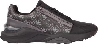 Guess Valla Sneakers - Heren - Sneakers - Zwart - 42 EU - Polyester - Schoenen