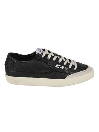 Autry Windscape Low Cracked Leather Sneakers