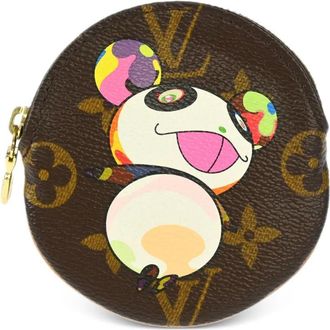 Louis Vuitton x Takashi Murakami Portamonete Panda con monogramma 2004 - Marrone
