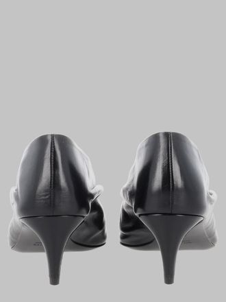 Khaite Almond-Toe Leather Pumps - Black