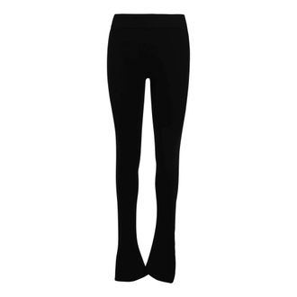 Courrèges Broeken, Dames, Zwart, S, Bootcut Interlock Broeken