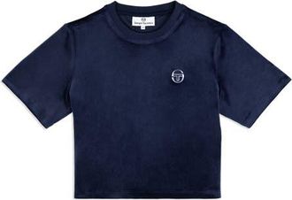 Sergio Tacchini Adele Velour T-shirt in Maritime Blue at Nordstrom, Size Xx-Large