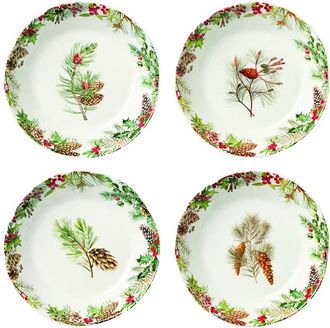 Certified International Woodland Set Of 4 Dinner Bowls
