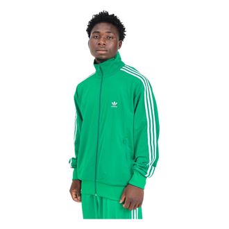 adidas Hoodies & sweatvesten, Heren, Groen, S, Polyester, Adicolor Classics Firebird Trainingsjack