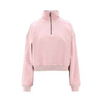 Emporio Armani Organic cotton half-zip sweatshirt Woman S