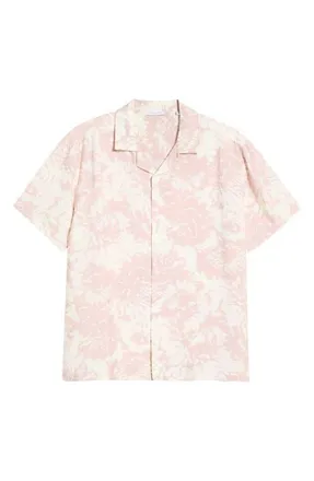 7 Diamonds Mojave Camp Shirt in Rose Quartz at Nordstrom, Size Xx-Large