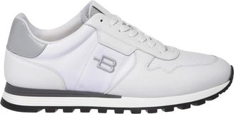 Baldinini Leren en Stoffen Sneaker - Heren - Sneakers - Wit - 43 1/2 EU - Leer - Schoenen