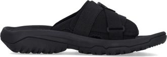 Teva Zwarte Slide Sandaal met Verstelbare Banden - Heren - Sandalen - Zwart - 40 1/2 EU - Polyester - Schoenen