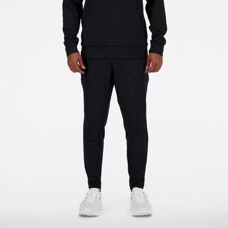 New Balance Mens New Balance Tech Knit Pants Black Tapered Leg Athletic Performance JAX867