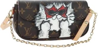 Louis Vuitton Pre-owned Wallet On Chain Ivy - Dames - Vintage Mini Tas - Bruin - ONE Size - Vintage