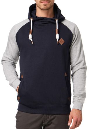 Indicode Kapuzensweatshirt INDICODE INMarybank, Herren, Gr. S, blau (navy), Sweatware, Obermaterial: 60% Baumwolle, 40% Polyester, unifarben mit Farbeinsatz, r